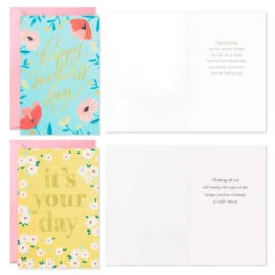 Hallmark Illustrated Floral Assorted Mother's Day Cards, Pack Of 36 -Cozy Home Accents Deals Store Illustrated Floral Mothers Day Cards Assortment 5MAY1000 04