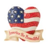 Enesco Jim Shore America The Beautiful Mini Heart Figurine, 3.3"