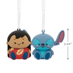 Better Together Disney Lilo & Stitch Magnetic Hallmark Ornaments, Set Of 2 -Cozy Home Accents Deals Store Lilo and Stitch Christmas Ornaments 3HCM2403 03