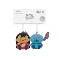 Better Together Disney Lilo & Stitch Magnetic Hallmark Ornaments, Set Of 2 -Cozy Home Accents Deals Store Lilo and Stitch Christmas Ornaments 3HCM2403 04