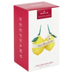 Hallmark Live Life With Zest! Porcelain Ornament -Cozy Home Accents Deals Store Live Life With Zest Lemons Keepsake Ornament 1799QHX3057 04