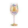 Lolita Happy 70th Birthday Handpainted Wine Glass, 15 Oz.