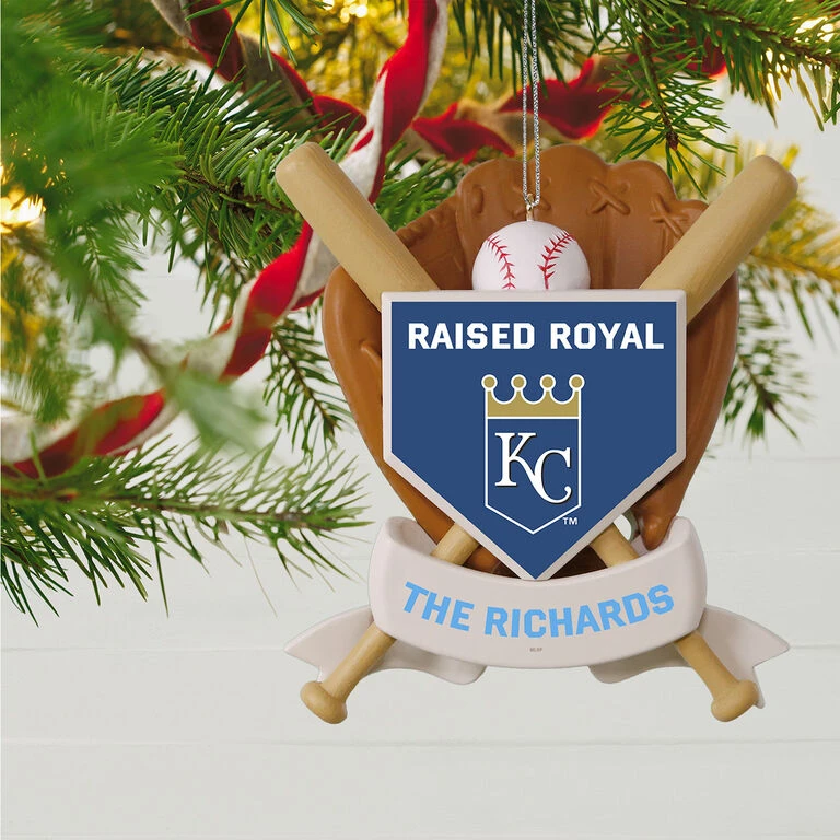 MLB Baseball Personalized Ornament, Royals™ 2 MLB Baseball Personalized Ornament, Royals™ - Image 2