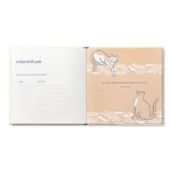 Our First Year Together: A Memory Keeper For Your New Cat Book -Cozy Home Accents Deals Store Memory Keeper Book for Your New Cat 10578 03