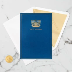 Hallmark Season Full Of Light 3D Pop-Up Hanukkah Card -Cozy Home Accents Deals Store Menorah 3D PopUp Hanukkah Card 5XXH1003 05