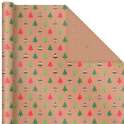 Hallmark Merry Kraft Prints 3-Pack Christmas Wrapping Paper, 90 Sq. Ft. -Cozy Home Accents Deals Store Merry Kraft Prints 3Pack Christmas Wrapping Paper 5JXW1050 06