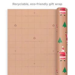 Hallmark Merry Kraft Prints 3-Pack Christmas Wrapping Paper, 90 Sq. Ft. -Cozy Home Accents Deals Store Merry Kraft Prints 3Pack Christmas Wrapping Paper 5JXW1050 08