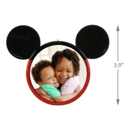 Hallmark Disney Mickey Mouse Ears Silhouette Personalized Photo Ornament -Cozy Home Accents Deals Store Mickey Mouse Ears Shape Personalized Photo Ornament 2499QHE1962B3 03