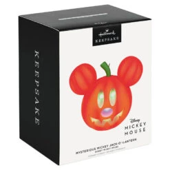 Hallmark Disney Mickey Mouse Mysterious Mickey Jack-o'-Lantern Ornament With Light -Cozy Home Accents Deals Store Mickey Mouse JackoLantern Keepsake Ornament 2699QFO5347 04