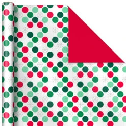 Hallmark Mod Holiday 3-Pack Reversible Wrapping Paper Assortment, 120 Sq. Ft. -Cozy Home Accents Deals Store Mod Holiday Assorted Reversible Wrapping Paper 5JXW1072 04