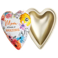Amazing Mom Art Heart Trinket Box, 3.5" -Cozy Home Accents Deals Store Mom All Kinds of Amazing HeartShaped Trinket Box 1003480350 03
