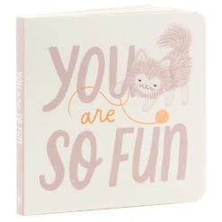 Hallmark MopTops Furry Cat Stuffed Animal With You Are So Fun Board Book -Cozy Home Accents Deals Store MopTops Plush Cat Stuffed Animal Board Book 1KID1533 04