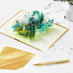 Hallmark Love Sharing Life's Adventure With You 3D Pop-Up Love Card 13 Hallmark Love Sharing Life's Adventure With You 3D Pop-Up Love Card -Cozy Home Accents Deals Store Mountains and Trees 3D PopUp Love Card 1299LAD2890 06