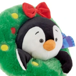 Hallmark Playful Penguins All Decked Out Musical Plush Penguin With Light And Motion -Cozy Home Accents Deals Store Musical Playful Penguins Plush With Light Motion 1KCX1100 04