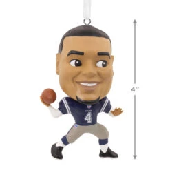 NFL Dallas Cowboys Dak Prescott Bouncing Buddy Hallmark Ornament -Cozy Home Accents Deals Store NFL Dallas Cowboys Dak Prescott Bouncing Buddy Christmas Ornament 1OSL1563 03