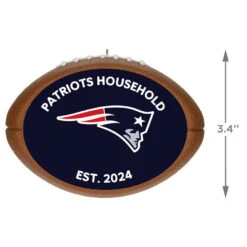 Hallmark NFL Football New England Patriots Text Personalized Ornament -Cozy Home Accents Deals Store NFL Football New England Patriots Text Personalized Ornament 2499QHE1985B8 03