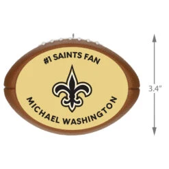 Hallmark NFL Football New Orleans Saints Text Personalized Ornament -Cozy Home Accents Deals Store NFL Football New Orleans Saints Text Personalized Ornament 2499QHE1985B7 03