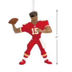 NFL Kansas City Chiefs Patrick Mahomes II Hallmark Ornament -Cozy Home Accents Deals Store NFL Kansas City Chiefs Patrick Mahomes II Christmas Ornament 1OSL1547 03