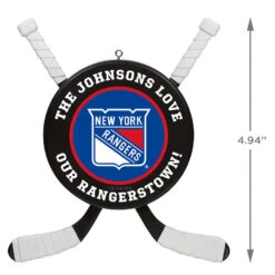 NHL Hockey Personalized Ornament, New York Rangers® -Cozy Home Accents Deals Store NHLHockey Personalized Ornament New York Rangers 2499QHE1925B11 03