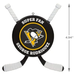 NHL Hockey Personalized Ornament, Pittsburgh Penguins® -Cozy Home Accents Deals Store NHLHockey Personalized Ornament Pittsburgh Penguins 2499QHE1925B12 03