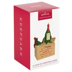 Hallmark A Case Of Christmas Cheer Ornament -Cozy Home Accents Deals Store None for Santa Wine Crate Keepsake Ornament 1799QGO2869 04