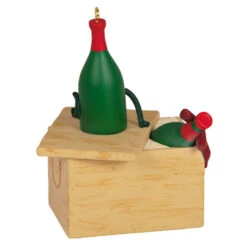 Hallmark A Case Of Christmas Cheer Ornament -Cozy Home Accents Deals Store None for Santa Wine Crate Keepsake Ornament 1799QGO2869 06