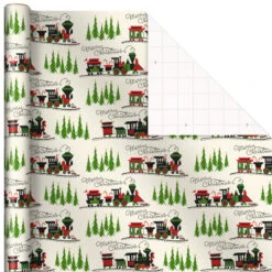 Hallmark Old-Fashioned Christmas 3-Pack Wrapping Paper, 120 Sq. Ft. -Cozy Home Accents Deals Store OldFashioned Christmas 3Pack Wrapping Paper 5JXW1077 07
