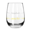 Party Hat Lampshade Stemless Wine Glass, 16 Oz.
