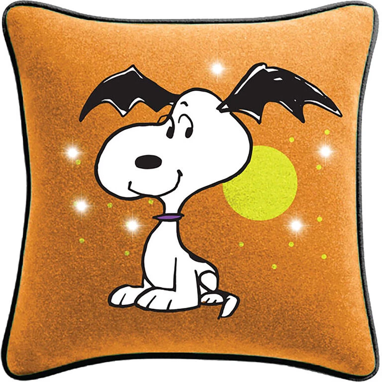 Hallmark Peanuts® Batty Snoopy Light-Up Pillow, 16.5x16.5 1 Hallmark Peanuts® Batty Snoopy Light-Up Pillow, 16.5x16.5