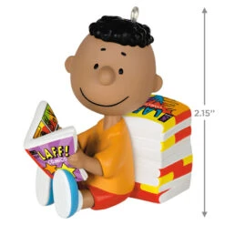Hallmark The Peanuts® Gang Franklin Ornament -Cozy Home Accents Deals Store Peanuts Franklin Reading Comics Keepsake Ornament 1899QXE3289 03