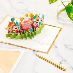 Hallmark Peanuts® Gang Celebrating You 3D Pop-Up Birthday Card -Cozy Home Accents Deals Store Peanuts Gang Snoopy 3D PopUp Birthday Card 1499LAD2739 08