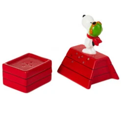 Hallmark Peanuts® Flying Ace Snoopy Stacked Salt And Pepper Shakers, Set Of 2 -Cozy Home Accents Deals Store Peanuts Snoopy Doghouse Salt and Pepper Shakers 1PAJ3529 03