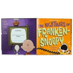 Hallmark Peanuts® The Nightmare Of Franken-Snoopy Book -Cozy Home Accents Deals Store Peanuts Snoopy FrankenSnoopy Book With PopUp Ending 1HGN1524 03