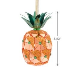 Pineapple Premium Metal Hallmark Ornament -Cozy Home Accents Deals Store Pineapple Metal Christmas Ornament 1HDL2146 03