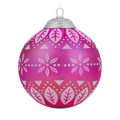 Hallmark Christmas Commemorative 2023 Glass Ball Ornament 11 Hallmark Christmas Commemorative 2023 Glass Ball Ornament -Cozy Home Accents Deals Store Pink Glass Ball 2023 Keepsake Ornament 2299QXR8127 06