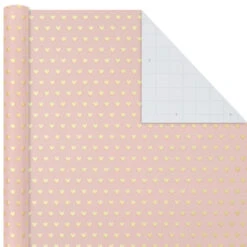 Hallmark Pink And Gray 3-Pack Wrapping Paper, 85 Sq. Ft. Total -Cozy Home Accents Deals Store Pink and Gray 2 Standard 1 Foil 3Pack Gift Wrap 5EWR6421 04