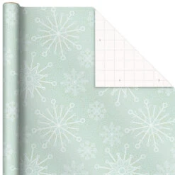 Hallmark Pink And Mint Assorted 3-Pack Christmas Wrapping Paper, 120 Sq. Ft. -Cozy Home Accents Deals Store Pink and Mint Christmas Wrapping Paper Assortment 5JXW1083 04