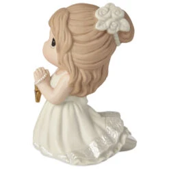 Precious Moments First Communion Kneeling Girl Mini Figurine, 4" -Cozy Home Accents Deals Store Precious Moments First Communion Girl Figurine 202017 03