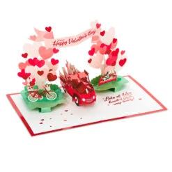 Hallmark Special Delivery 3D Pop-Up Valentine's Day Card -Cozy Home Accents Deals Store Red Truck With Flowers 3D PopUp Valentines Day Card 1299IAV6066 04