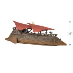Hallmark Star Wars: Return Of The Jedi™ Jabba's Sail Barge, The Khetanna™ Ornament With Sound -Cozy Home Accents Deals Store Return of Jedi Jabbas Barge Keepsake Ornament 3799QXI7109 03
