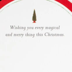 Hallmark Santa's Sleigh Snow Globe Musical 3D Pop-Up Christmas Card With Motion -Cozy Home Accents Deals Store Santa Sleigh Snowglobe 3D PopUp Music Motion Christmas Card 1299XOD9985 04