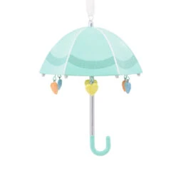 Signature Baby Umbrella Porcelain Hallmark Ornament -Cozy Home Accents Deals Store Signature Baby Umbrella Porcelain Christmas Ornament 1HDL2175 04