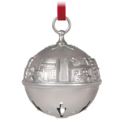 Hallmark Ring In The Season Metal Bell Ornament -Cozy Home Accents Deals Store Silver Jingle Bell Keepsake Ornament 2699QXR8139 06