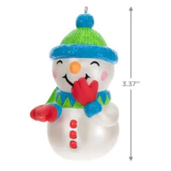 Hallmark Pull My Finger Snowman Ornament With Sound 8 Hallmark Pull My Finger Snowman Ornament With Sound -Cozy Home Accents Deals Store Snowman With BlueGreen HatScarf Keepsake Ornament 2199QGO2829 03