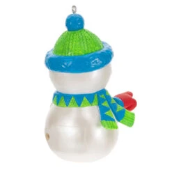 Hallmark Pull My Finger Snowman Ornament With Sound 11 Hallmark Pull My Finger Snowman Ornament With Sound -Cozy Home Accents Deals Store Snowman With BlueGreen HatScarf Keepsake Ornament 2199QGO2829 06