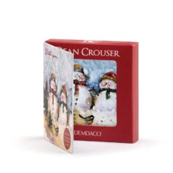 Snowmen Couple Magnet Ornament And Matching Card -Cozy Home Accents Deals Store Snowmen Magnet Ornament With Card 2020230470 03