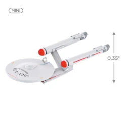 Hallmark Mini Star Trek™ U.S.S. Enterprise NCC-1701 Ornament, 0.035" 9 Hallmark Mini Star Trek™ U.S.S. Enterprise NCC-1701 Ornament, 0.035" -Cozy Home Accents Deals Store Star Trek USS Enterprise Keepsake Ornament 1099QXM9327 03