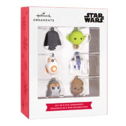 Mini Star Wars™ Shatterproof Hallmark Ornaments, Set Of 6 -Cozy Home Accents Deals Store Star Wars Characters Miniature Christmas Ornaments Set of 6 2HCM6129 04