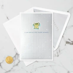 Hallmark Star Wars: The Mandalorian™ Grogu™ Warm Wishes 3D Pop-Up Holiday Card -Cozy Home Accents Deals Store Star Wars The Mandalorian Grogu 3D PopUp Holiday Card 1499XXH9985 06