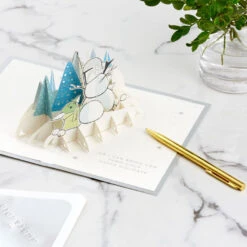 Hallmark Star Wars: The Mandalorian™ Grogu™ Warm Wishes 3D Pop-Up Holiday Card -Cozy Home Accents Deals Store Star Wars The Mandalorian Grogu 3D PopUp Holiday Card 1499XXH9985 08